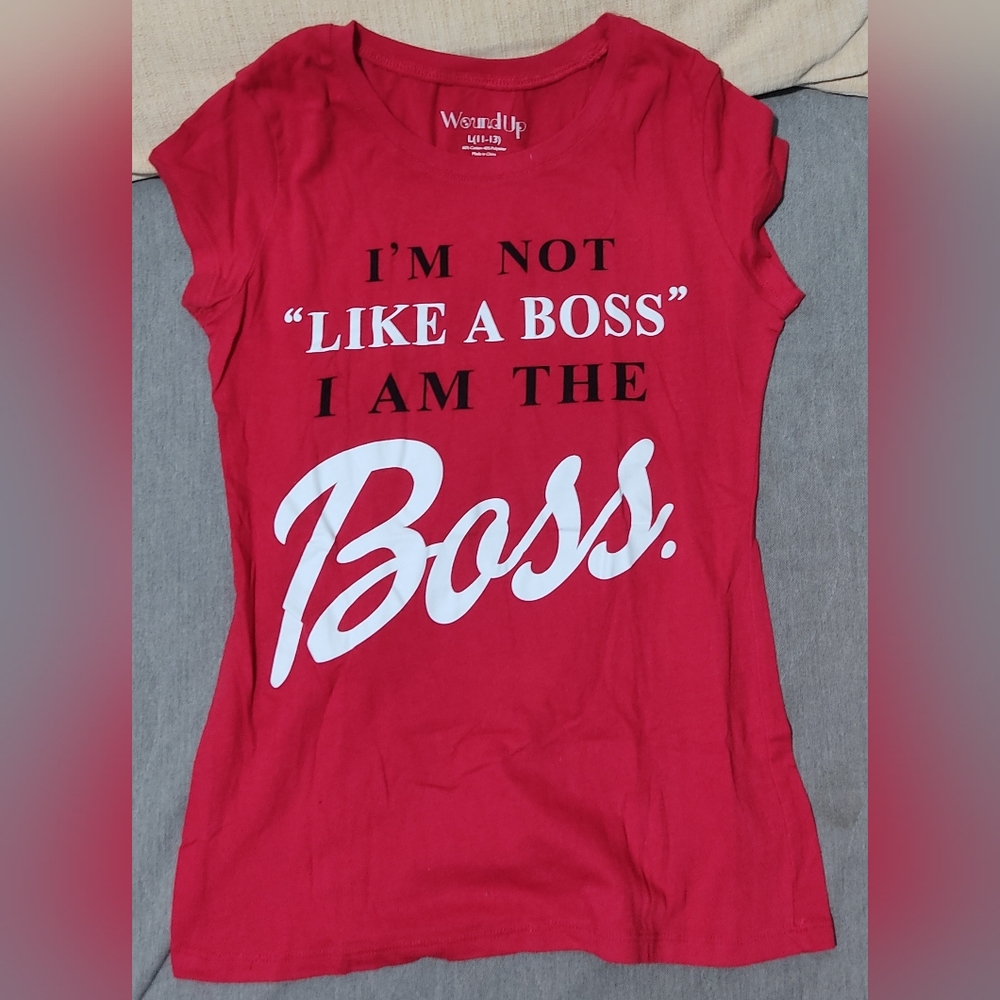 Large shirt with funny saying (Size L) (Measurement photos included)